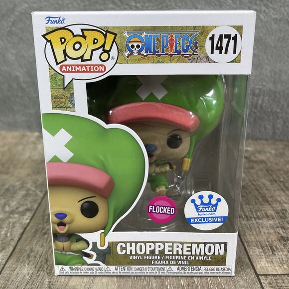 Funko POP! Animation: Flocked CHOPPEREMON #1471 One Piece Funko Shop Exclusive! - Picture 1 of 6